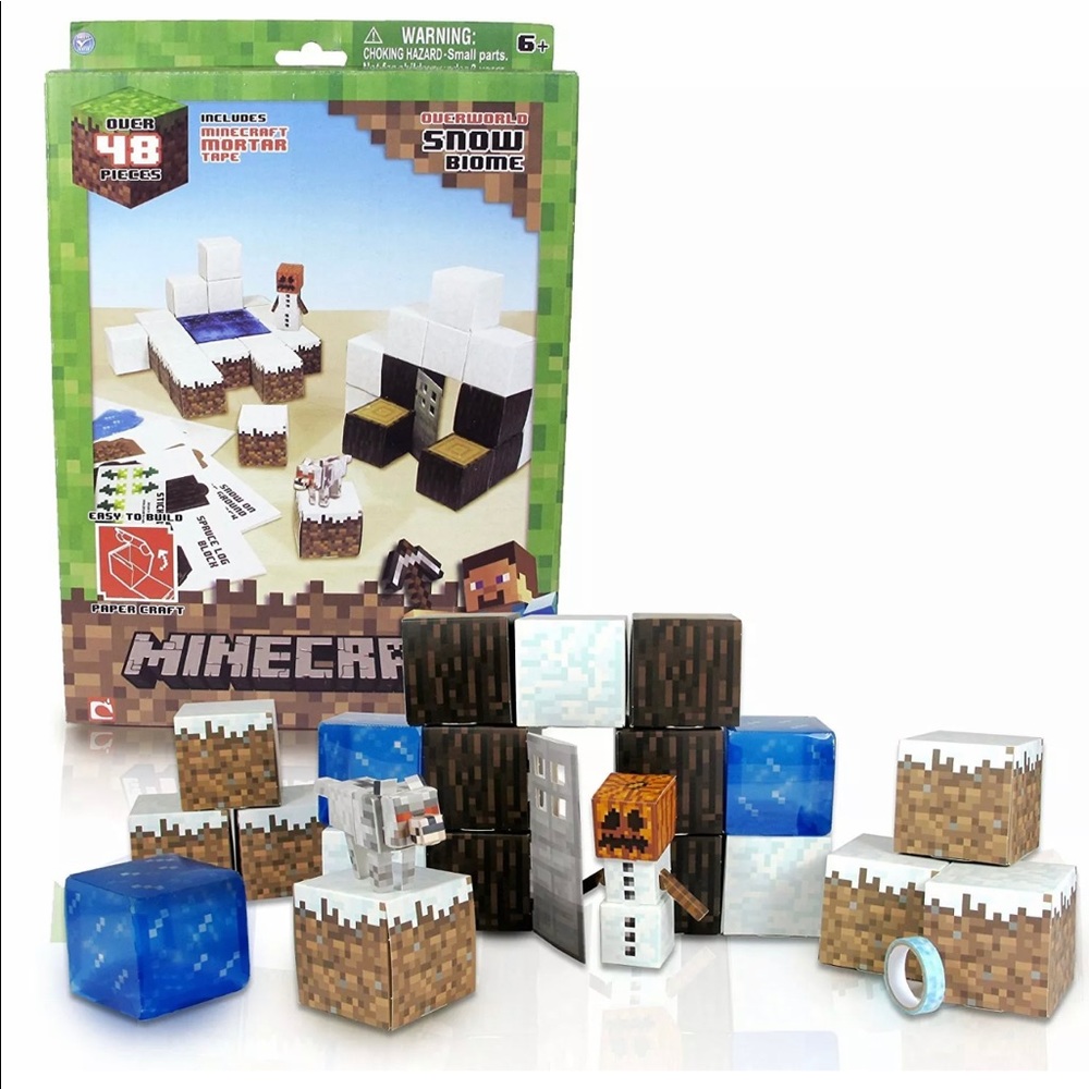 Minecraft Papercraft Snow Set